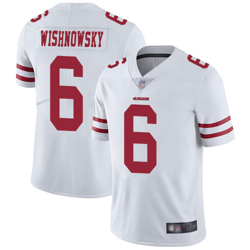 San Francisco 49ers Limited White Men Mitch Wishnowsky Road NFL Jersey #6 Vapor Untouchable